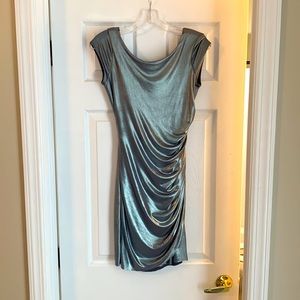 Tagless soft drapy bodycon silver space girl